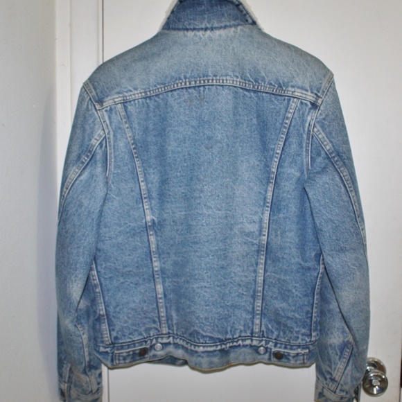 Levi's Blue Denim and Sherpa Lined Jacket - Picture 2 of 4